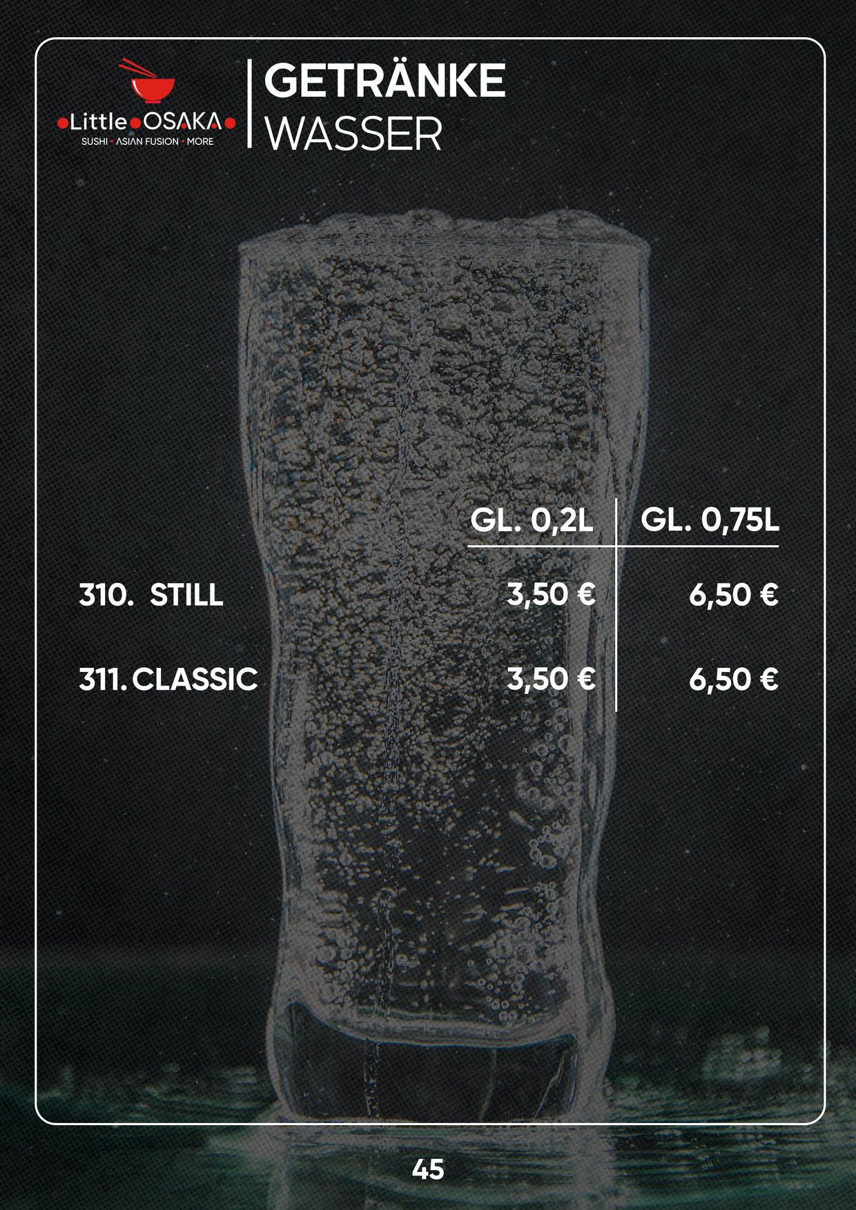Menu catalogue 45