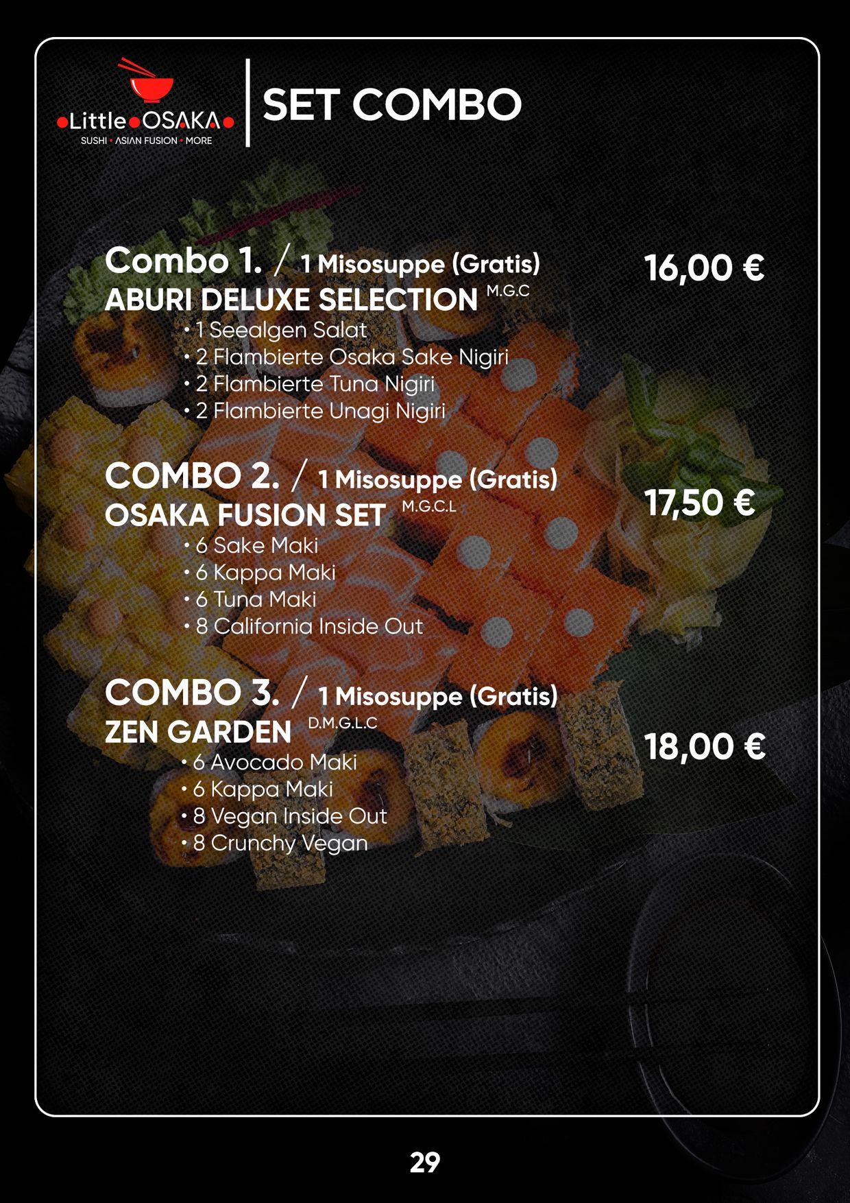 Menu catalogue 30