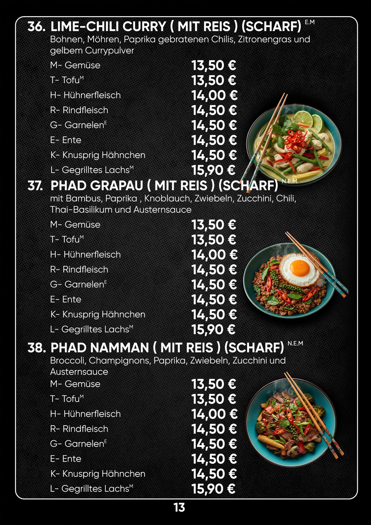 Menu catalogue 14