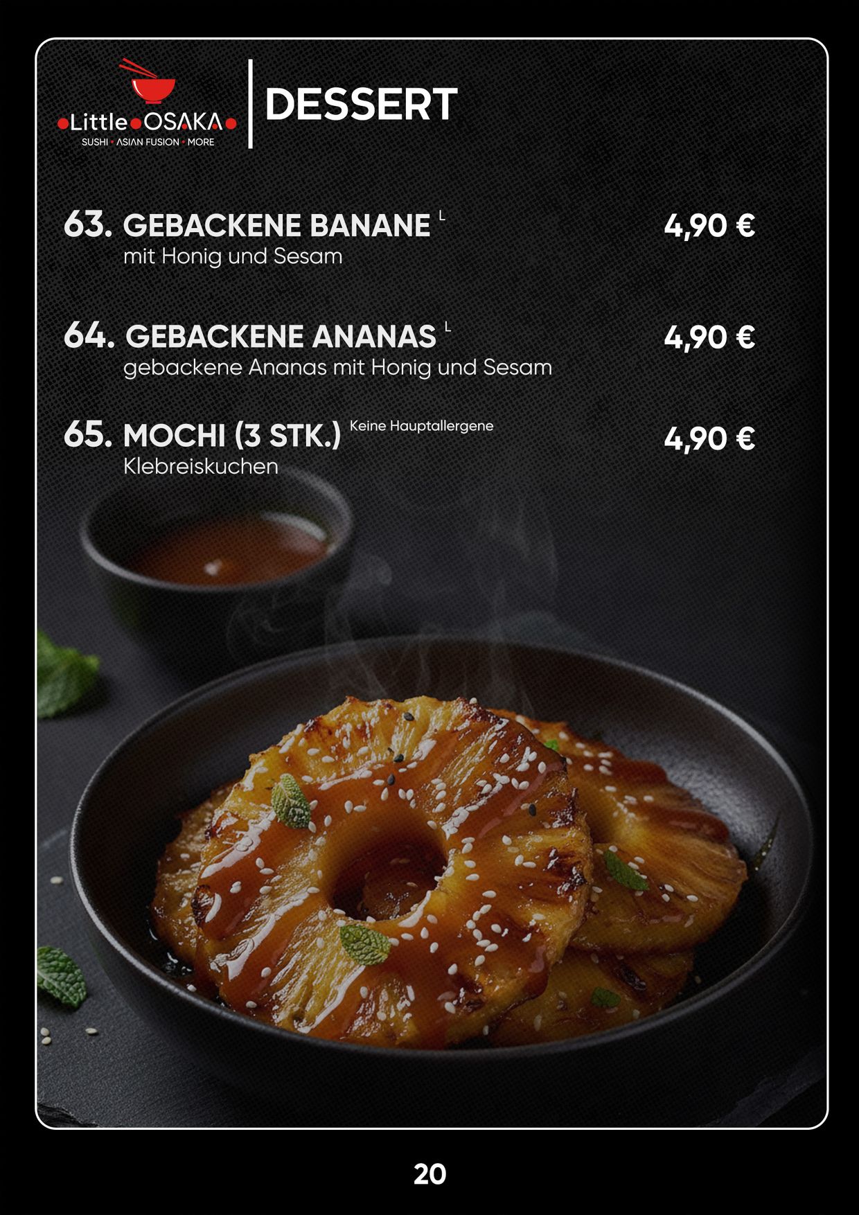 Menu catalogue 21